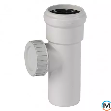 Ревизия канализационная Ostendorf Skolan db 58, Вид канализации: Внутренняя, Тип канализации: Бесшумная, Диаметр (мм): 50, Материал: Полипропилен PPR, фото 