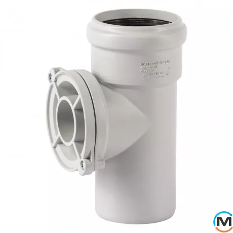 Ревизия канализационная Ostendorf Skolan db 75, Вид канализации: Внутренняя, Тип канализации: Бесшумная, Диаметр (мм): 75, Материал: Полипропилен PPR, фото 