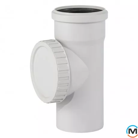 Ревизия канализационная Ostendorf Skolan db 90, Вид канализации: Внутренняя, Тип канализации: Бесшумная, Диаметр (мм): 90, Материал: Полипропилен PPR, фото 