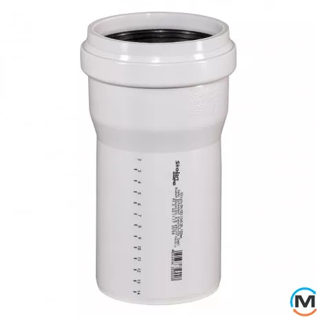 Труба каналізаційна Ostendorf Skolan db 110х150, Варіант: З розтрубом, Вид каналізації: Внутрішня, Тип каналізації: Безшумна, Колір: Світло сірий, Діаметр (мм): 100, Товщина стінки (мм): 5.3, Довжина (мм): 150, Матеріал: Поліпропілен PPR, фото 