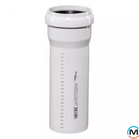 Труба каналізаційна Ostendorf Skolan db 110х250, Варіант: З розтрубом, Вид каналізації: Внутрішня, Тип каналізації: Безшумна, Колір: Світло сірий, Діаметр (мм): 100, Товщина стінки (мм): 5.3, Довжина (мм): 250, Матеріал: Поліпропілен PPR, фото 