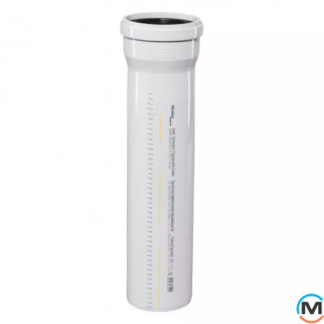 Труба каналізаційна Ostendorf Skolan db 125х1100, Варіант: З розтрубом, Вид каналізації: Внутрішня, Тип каналізації: Безшумна, Колір: Світло сірий, Діаметр (мм): 125, Товщина стінки (мм): 5.3, Довжина (мм): 1000, Матеріал: Поліпропілен PPR, фото 