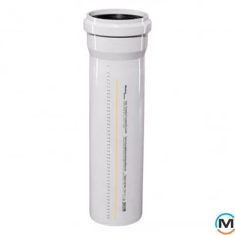 Труба каналізаційна Ostendorf Skolan db 150х3000, Варіант: З розтрубом, Вид каналізації: Внутрішня, Тип каналізації: Безшумна, Колір: Світло сірий, Діаметр (мм): 150, Товщина стінки (мм): 5.3, Довжина (мм): 3000, Матеріал: Поліпропілен PPR, фото 