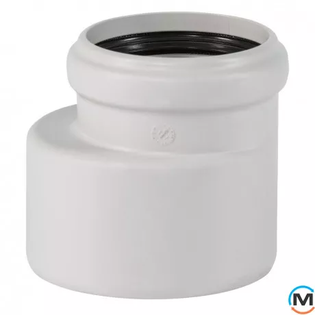 Редукция канализационная Ostendorf Skolan db 110/70, Вариант: Обычная, Вид канализации: Внутренняя, Тип канализации: Бесшумная, Модификация: 100/70, Исполнение: Для Skolan db, Цвет: Светло-серый, Диаметр (мм): 100, Материал: Полипропилен PPR, фото 