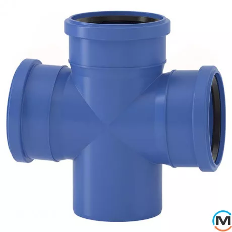 Хрестовина Valsir Triplus Ø110/110/110 87°30', Градус (град.): 87, Модифікація: 110/110/110, Діаметр (мм): 110, фото 