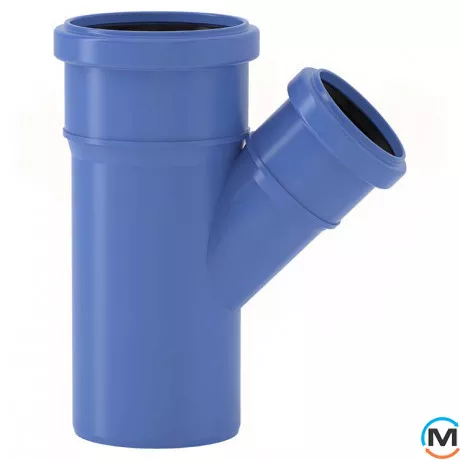 Трійник Valsir Triplus редукційний Ø160/125 45°, Градус (град.): 45, Модифікація: 160/125, Діаметр (мм): 160, фото 