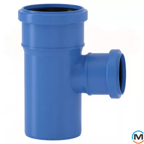 Трійник Valsir Triplus редукційний Ø50/40 87°, Градус (град.): 87, Модифікація: 50/40, Діаметр (мм): 50, фото 