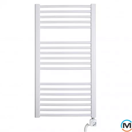 Електричний сушка для рушників Luxrad BASIC G 922x500 тен (300 Вт) білий, з кабелем, справа, Висота (мм): 922, Модифікація: с кабелем, Виконання: Правий, Макс. потужність (Вт): 300, фото 