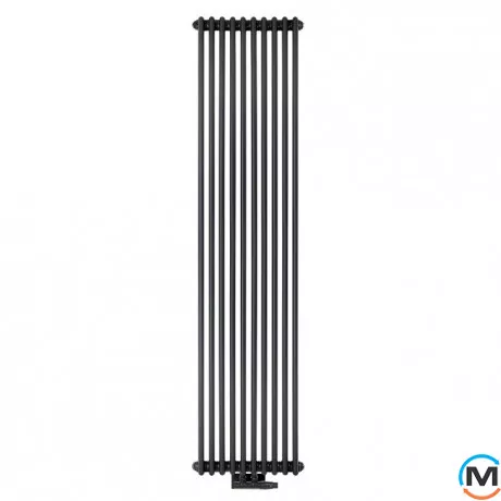 Радіатор Luxrad COLUMNUS двотрубний 1800x470 ZDC чорний матовий, Виконання: Вертикальний, Колір: Чорний, Висота (мм): 1800, Кількість рядів: 2, Довжина (мм): 470, фото 