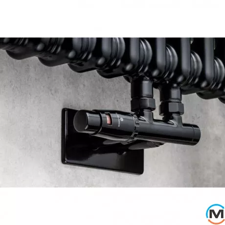 Радіатор Luxrad COLUMNUS тритрубний 2000x470 ZDC чорний матовий структурний, Виконання: Вертикальний, Колір: Чорний, Висота (мм): 2000, Кількість рядів: 3, Довжина (мм): 470, фото , зображення 6