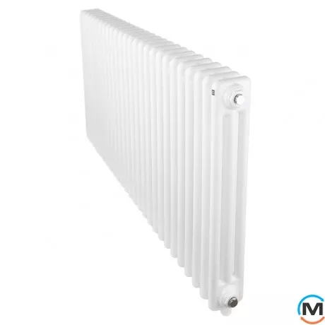 Радіатор Luxrad COLUMNUS тритрубний 600x1190 ZDP білий, Виконання: Горизонтальний, Колір: Білий, Висота (мм): 600, Кількість рядів: 3, Довжина (мм): 1190, фото 