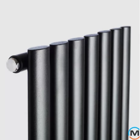 Радіатор Luxrad OVAL 1700x410 ZDC чорний мат, Колір: Чорний, фото , зображення 2