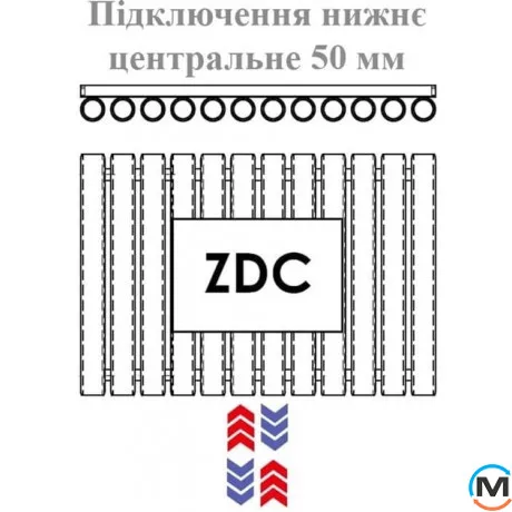 Радіатор Luxrad OVAL 1700x410 ZDC чорний мат, Колір: Чорний, фото , зображення 6