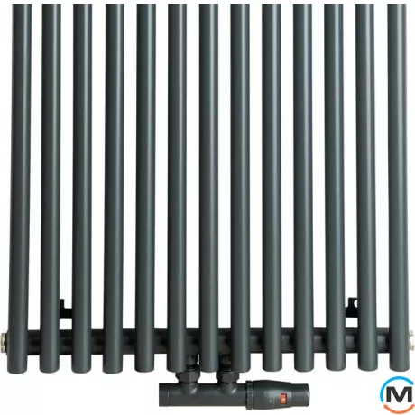 Радіатор Luxrad TOBA 1800x510 антрацит ZDC RAL7016, Колір: Антрацит, фото , зображення 2