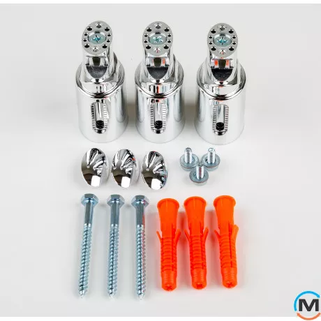 Електричний сушка для рушників Luxrad REGULAR 1160x500 антрацит RAL 7016, тен (600 Вт) прихований монтаж, зліва, Висота (мм): 1160, Модифікація: скрытый монтаж, Виконання: Лівий, фото , зображення 3