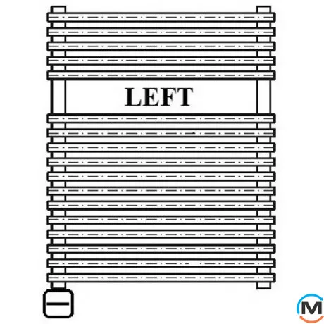 Електричний сушка для рушників Luxrad REGULAR 1160x500 антрацит RAL 7016, тен (600 Вт) прихований монтаж, зліва, Висота (мм): 1160, Модифікація: скрытый монтаж, Виконання: Лівий, фото , зображення 7