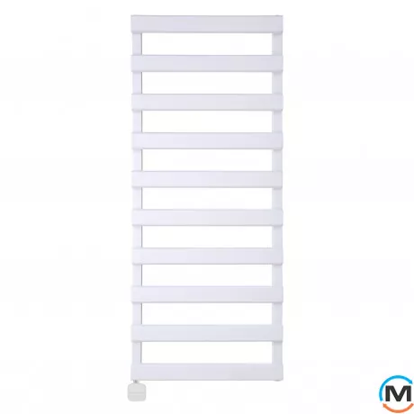 Электрическое полотенцесушитель Luxrad SCALA NEW 1230x500 белый RAL 9003, тен (600 Вт) скрытый монтаж, слева, Цвет: Белый, Высота (мм): 1230, Модификация: скрытый монтаж, Исполнение: Левый, фото 