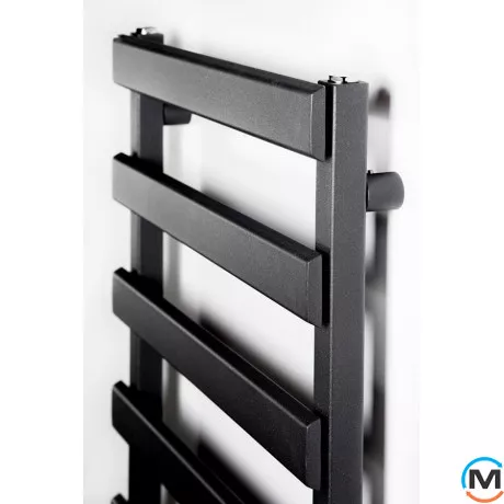 Полотенцесушитель Luxrad SCALA NEW 840x500 антрацит RAL 7016, Цвет: Антрацит, Высота (мм): 840, фото , изображение 6