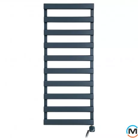 Электрическое полотенцесушитель Luxrad SCALA NEW 840x500 антрацит RAL 7016, тен (300 Вт) с кабелем, справа, Цвет: Антрацит, Высота (мм): 840, Модификация: с кабелем, Исполнение: Правый, фото 