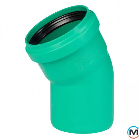 Коліно каналізаційне Ostendorf KG2000B 100х30 °, Градус (град.): 30, Діаметр (мм): 100, фото 