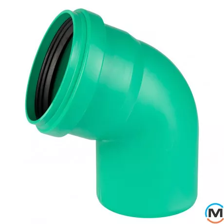 Коліно каналізаційне Ostendorf KG2000B 150х67°, Градус (град.): 67, Діаметр (мм): 160, фото 