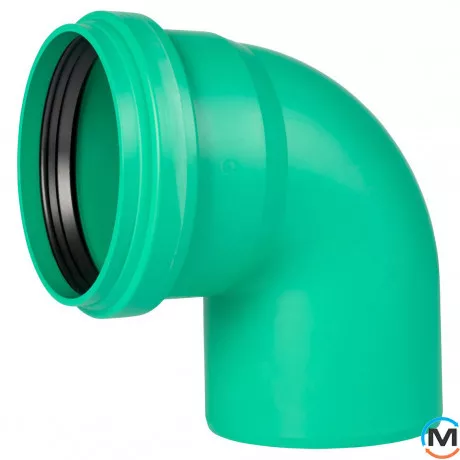 Коліно каналізаційне Ostendorf KG2000B 150х87°, Градус (град.): 87, Діаметр (мм): 160, фото 