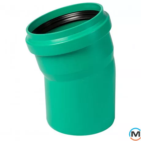 Коліно каналізаційне Ostendorf KG2000B 200х15°, Градус (град.): 15, Діаметр (мм): 200, фото 