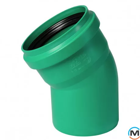 Колено канализационное Ostendorf KG2000B 200х30°, Градус (град.): 30, Диаметр (мм): 200, фото 