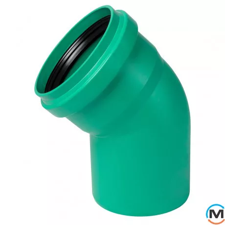 Коліно каналізаційне Ostendorf KG2000B 200х45°, Градус (град.): 45, Діаметр (мм): 200, фото 