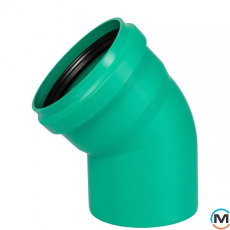 Коліно каналізаційне Ostendorf KG2000B 250х45°, Градус (град.): 45, Діаметр (мм): 250, фото 