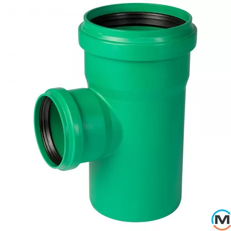 Тройник канализационный Ostendorf KG2000EA 150х110 87°, Градус (град.): 87, Диаметр (мм): 160, Модификация: 150х110 87°, фото 