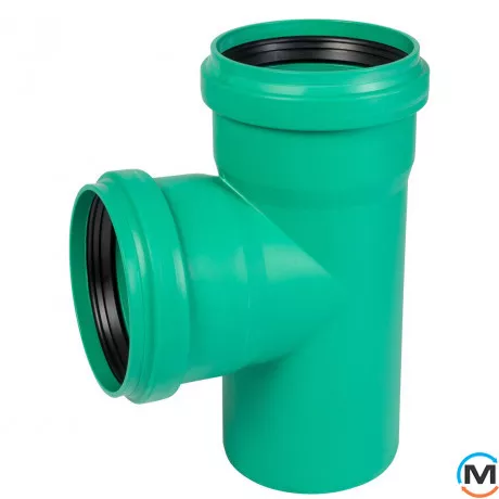 Тройник канализационный Ostendorf KG2000EA 150х150 87°, Градус (град.): 87, Диаметр (мм): 160, Модификация: 150х150 87°, фото 