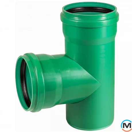 Тройник канализационный Ostendorf KG2000EA 315х315 87°, Градус (град.): 87, Диаметр (мм): 315, Модификация: 315х315 87°, фото 