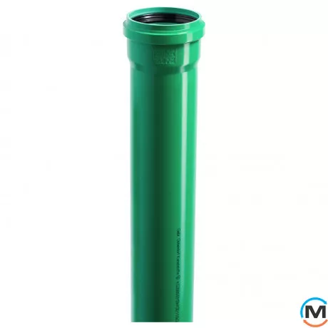 Труба канализационная Ostendorf KG2000EM 110х1000 мм, Диаметр (мм): 110, Длина (мм): 1000, фото 