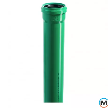 Труба каналізаційна Ostendorf KG2000EM 110х2000 мм, Діаметр (мм): 110, Довжина (мм): 2000, фото 