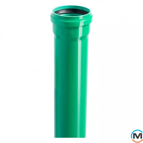 Труба канализационная Ostendorf KG2000EM 125х1000 мм, Диаметр (мм): 125, Длина (мм): 1000, фото 