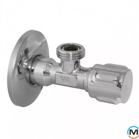 Кран Albertoni вентильний ZAMAC Ø1/2" х 3/8" з металевою ручкою, Діаметр різьблення: 1/2'' x 3/8'', фото 