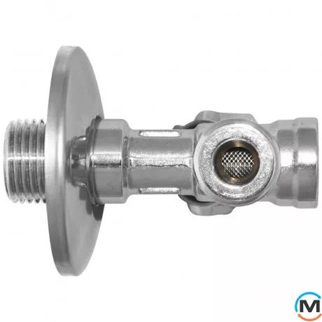 Кран Albertoni з фільтром вентильний для сантехприладів Ø1/2" х 1/2", Діаметр різьблення: 1/2'' x 1/2'', фото , зображення 2