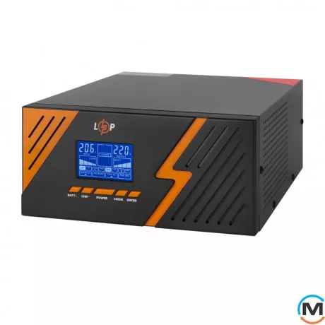 ИБП LogicPower с правильной синусоидой 12V LPM-PSW-1500VA (1050Вт) Black, фото , изображение 2