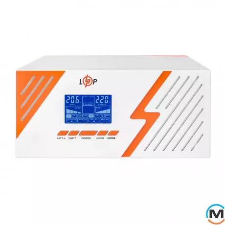 ИБП LogicPower с правильной синусоидой 12V LPM-PSW-1500VA (1050Вт) White, фото , изображение 2