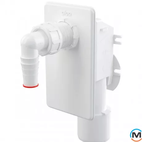 Сифон Alca Plast для стиральной машинки под штукатурку белый, фото 