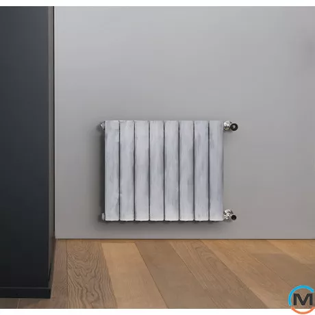 Радіатор опалення Fondital алюмінієвий (10 секцій) BLITZ SUPER B4 PURE METAL 500/100, Колір: Сірий, Міжосьова відстань (мм): 500, Кількість секцій: 10, фото , зображення 3