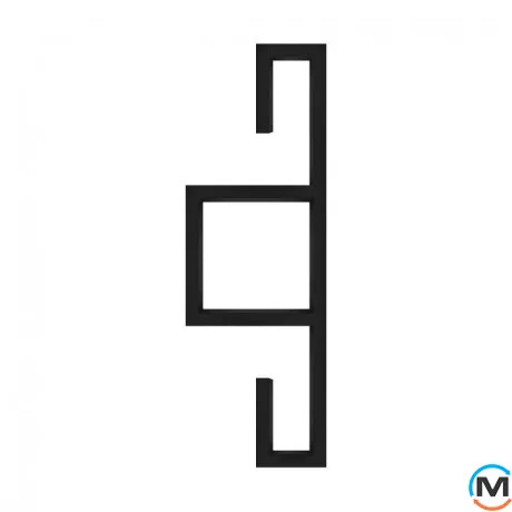 Сушка для рушників Genesis-Aqua Artan 1500x500 чорний, Колір: Чорний, фото 