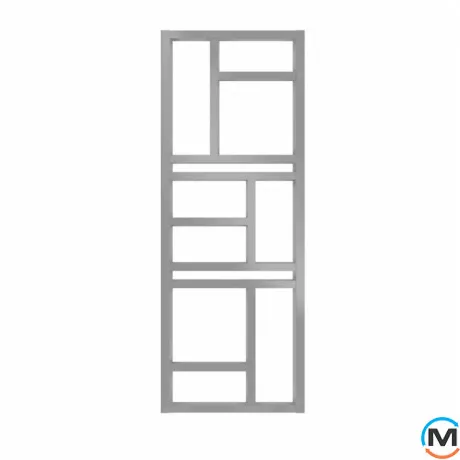 Полотенцесушитель Genesis-Aqua Bellis 1400x530 графит, Цвет: Графит, фото 