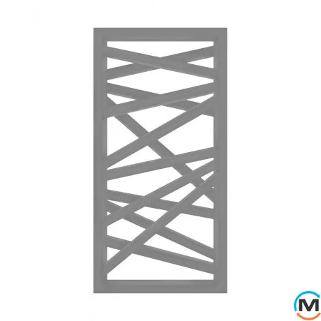 Полотенцесушитель Genesis-Aqua Derun 1200x530 графит, Цвет: Графит, фото 