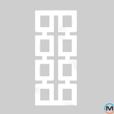 Полотенцесушитель Genesis-Aqua Grazia 1700x600 белый, Цвет: Белый, Высота (мм): 1700, фото 