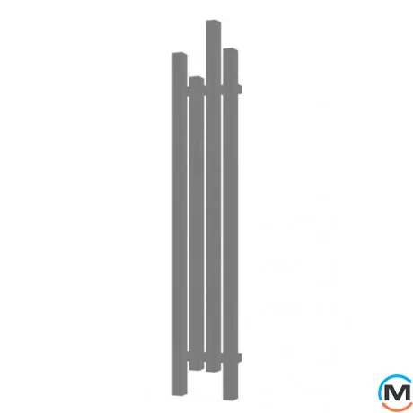 Сушка для рушників Genesis-Aqua Kiy 1350x305 графіт, Колір: Графіт, фото 