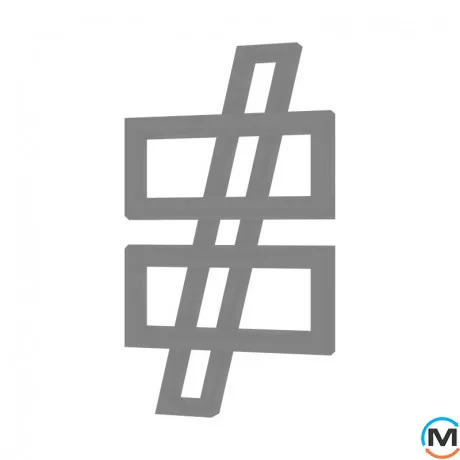 Сушка для рушників Genesis-Aqua Leo 1400x700 графіт, Колір: Графіт, фото 