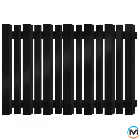 Радиатор Genesis-Aqua NEW BATTERIA 600x1200 черный, Цвет: Черный, Длина (мм): 1200, фото 