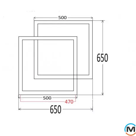 Сушка для рушників Genesis-Aqua Ozzi 650x650 графіт, Колір: Графіт, фото , зображення 2